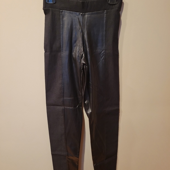 Pierre Mantoux faux leather leggings. NWOT. - Picture 2 of 9